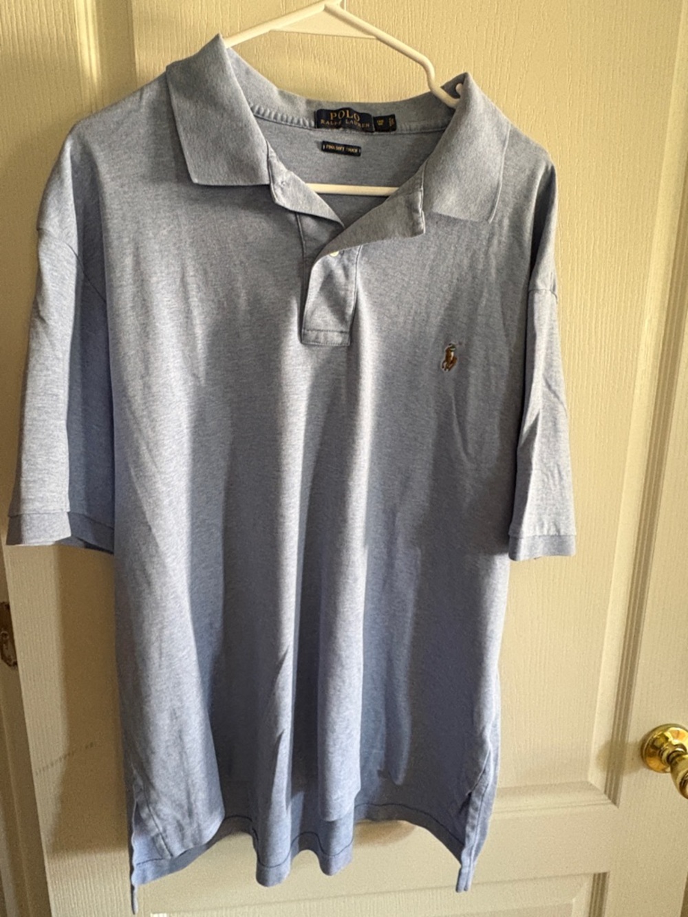 Polo by Ralph Lauren Men's Pale Blue Classic Polo Shirt